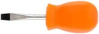 Отвертка "Эконом", CrV сталь, пластиковая оранжевая ручка  5х38 мм SL
