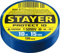 Изолента ПВХ, 10м х 15мм STAYER Protect-10 синяя