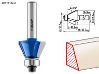 Фреза кромочная калевочная (фасочная) №9, 22,2мм, ЗУБР Профессионал