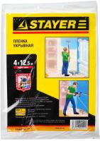 Пленка STAYER "STANDARD" защитная укрывочная, HDPE, 7 мкм, 4 х 12, 5 м 