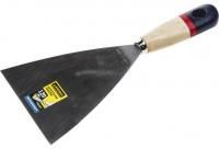 Шпательная лопатка STAYER "PROFI" c нержавеющим полотном, деревянная ручка, 120 мм 