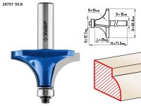 Фреза кромочная калевочная №1, 50,8 мм, ЗУБР Профессионал