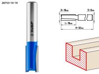Фреза пазовая прямая,  10 мм, рабочая длина-19мм, хв.-8 мм, ЗУБР Профессионал