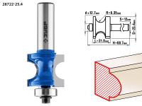 Фреза полустержневая с подшипником, 25,4мм, ЗУБР Профессионал