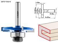 Фреза горизонтально-пазовая,  50,8 мм, высота-6мм, хв.-8 мм, d-22мм, ЗУБР Профессионал