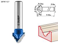Фреза пазовая фасонная №6,  12, 7мм, рабочая длина-10 мм, радиус-2, 4мм, хв.-8 мм, ЗУБР Профессионал