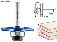 Фреза горизонтально-пазовая,  50,8 мм, высота-4мм, хв.-8 мм, d-22мм, ЗУБР Профессионал