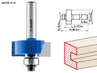 Фреза фальцевая,  31, 8 мм, рабочая длина-12, 7мм, хв.-8 мм, d-12, 7мм, ЗУБР Профессионал