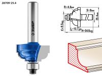 Фреза кромочная калевочная №7, 25,4мм, ЗУБР Профессионал