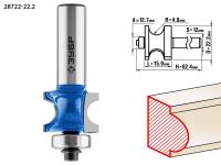 Фреза полустержневая с подшипником, 22,2мм, ЗУБР Профессионал