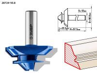 Фреза кромочная для углового сращивания, 50,8 мм, рабочая длина-22, 5мм, хв.-12мм, ЗУБР Профессионал