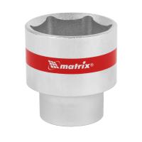 Головка торцевая, 32 мм, 6-гранная, CrV, под квадрат 1/2", хромированная Matrix