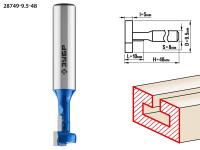 Фреза пазовая Т-образная №1, 9,5мм ЗУБР Профессионал
