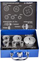 Набор: Коронки биметаллические, глубина сверления до 38 мм, d 22, 25, 35, 40, 51, 67мм, ЗУБР