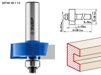 Фреза фальцевая,  38, 1мм, рабочая длина-13мм, хв.-12мм, d-12, 7мм, ЗУБР Профессионал