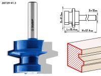 Фреза комбинированная универсальная,  41, 3мм, рабочая длина-25, 4мм, хв.-12 мм, ЗУБР Профессионал