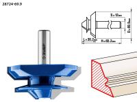 Фреза кромочная для углового сращивания, 69,9мм, рабочая длина-30, 2мм, хв.-12мм, ЗУБР Профессионал