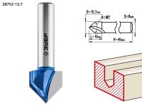 Фреза пазовая галтельная V-образная, 12,7мм, ЗУБР Профессионал