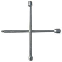 Ключ-крест баллонный, 17 х 19 х 21 мм, под квадрат 1/2", толщина 14 мм Сибртех