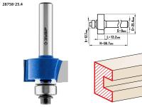 Фреза фальцевая,  25, 4мм, рабочая длина-13мм, хв.-8 мм, d-12, 7мм, ЗУБР Профессионал
