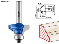 Фреза кромочная калевочная №3, 28,6мм ЗУБР Профессионал