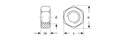 Гайка ГОСТ 5927-70, M10, 5 шт, кл. пр. 6, оцинкованная, ЗУБР