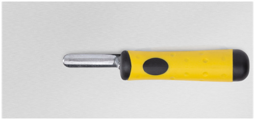 Гладилка нержав., мягкая черно-желтая ручка 280х130 мм плоская