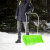 Движок для уборки снега пластиковый, 815 х 440 х 1150 мм, алюминиевая рукоятка, Россия, Сибртех