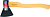 Топор кованный, в сборе, 800/950 г, деревянное топорище, 400 мм, А-О, (Труд), г. Вача Россия
