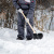 Лопата снеговая 360*380 мм, алюминиевая окантовка, с черенком Россия