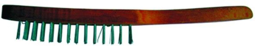 Щетка проволочная стальная, деревянная рукоятка, 5 рядов, толщина проволоки 0,33 мм, 270мм, РемоКоло