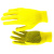 Перчатки нейлон, ПВХ точка, 13 класс, цвет "лимон", L Россия