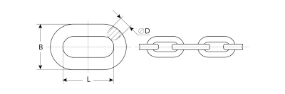 Цепь короткозвенная, DIN 766, оцинкованная сталь, d=4мм, L=70м, ЗУБР Профессионал