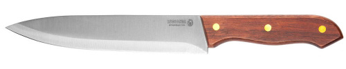 Нож LEGIONER "GERMANICA" шеф-повара с деревянной ручкой, нерж лезвие 200 мм 