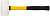 Киянка резиновая белая, фиберглассовая ручка 50 мм ( 340 гр )