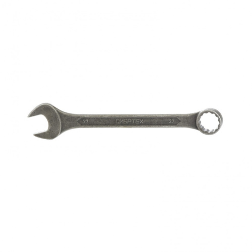 Ключ комбинированый,27 мм, CrV, фосфатированный, ГОСТ 16983 Сибртех