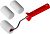 Валик "ПОРОЛОН" в наборе: 3 шубки + ручка, 65 мм, 40 мм, MIRAX