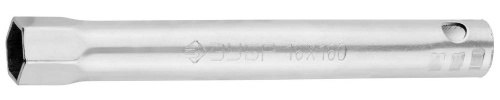 Ключ свечной ЗУБР "МАСТЕР" трубчатый, торцовый с резинкой, 160 мм, 16мм 