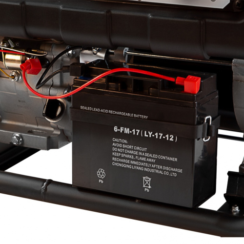 Генератор бензиновый PS 80 EA, 8,0 кВт, 230В, 25л, коннектор автоматики, электростартер Denzel 94692