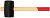 Киянка резиновая, деревянная ручка 55 мм ( 400 гр )