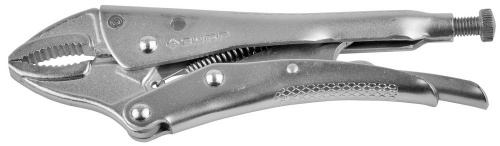 Зажим ЗУБР "ЭКСПЕРТ" ручной, для круглых, профилированных и плоских деталей,Cr-V, 180 мм 