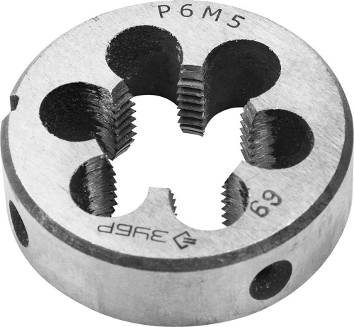 Плашка ЗУБР "ПРОФЕССИОНАЛ" круглая машинно-ручная для нарезания метрической резьбы, М20 x 2, 5