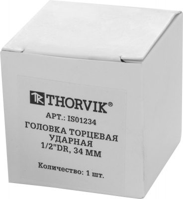 Головка торцевая ударная 1/2 DR, 34 мм Thorvik IS01234