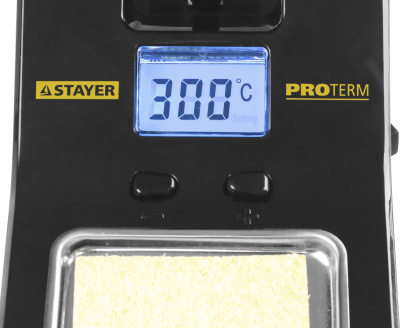 Паяльная станция STAYER "PROFI" цифровая с ЖК дисплеем, диапазон 160-520°C, шаг 10°C, 48Вт