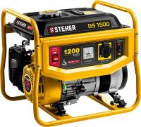 Бензиновый генератор, 1200 Вт, STEHER GS-1500