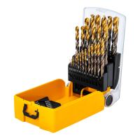 Набор сверл по металлу, 1-13 мм, Р6М5К8-TiN, Golden Tip, 25 шт  Denzel 723010