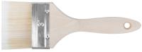 Кисть флейцевая "Аква", искусственная щетина, деревянная ручка  3" (75 мм)