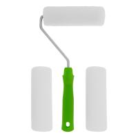 Набор: валик "ПОРОЛОН" с ручкой + 2 шубки, 140 мм, D - 42 мм, D ручки - 6 мм Сибртех