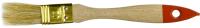 Кисть плоская ЗУБР "УНИВЕРСАЛ-ОПТИМА", светлая щетина, деревянная ручка, 20 мм