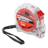 Рулетка Crystal, 5 м х 19 мм, корпус из поликарбоната Matrix